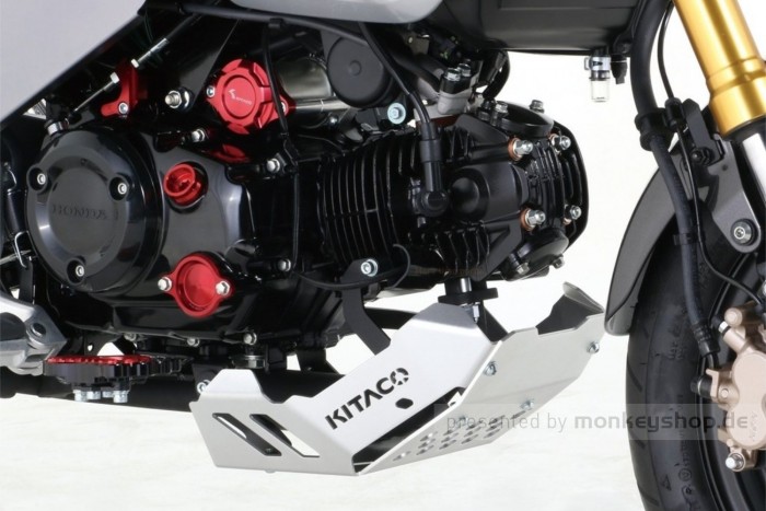 Kitaco Unterfahrschutz Aluminium silber eloxiert f. MSX GROM JC92
