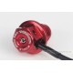 Takegawa Öl Ablass Schraube M12 x 1.5 Magnet Adapter Öltemperatur Aluminium rot eloxiert