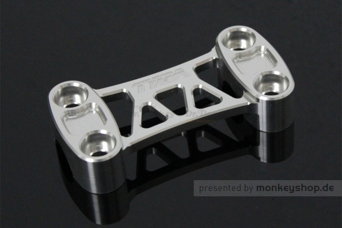 TYGA obere Lenkerklemme Aluminium CNC silber eloxiert f. MSX + Monkey 125 + Dax 125 JB04