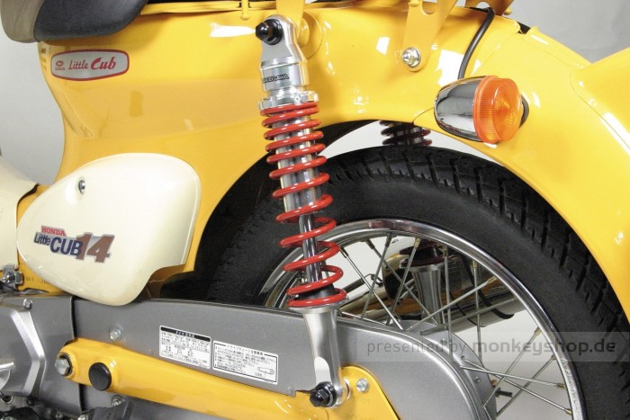 Takegawa Stoßdämpfer hinten 325mm Aluminium rot