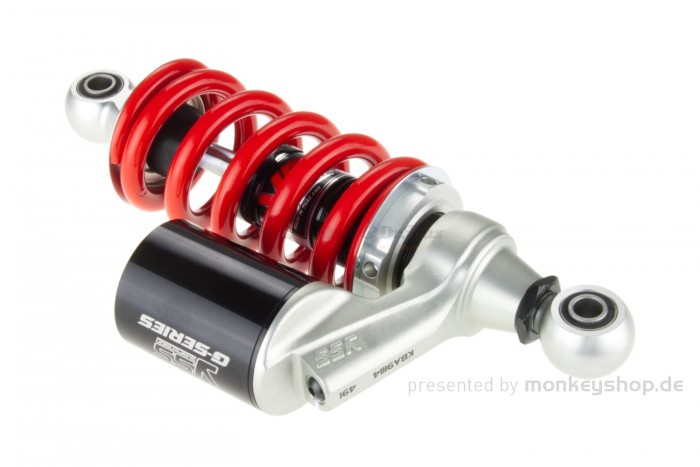 YSS Mono Stoßdämpfer 240 mm silber rot schwarz f. MSX 125 "GROM" JC92