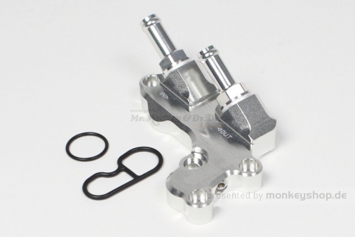Takegawa Ölkühler Anschlussplatte f. Super Head +R 4 Valve