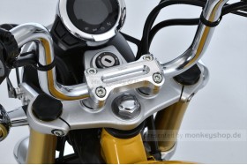 G-Craft obere Lenkerklemme Aluminium CNC silber eloxiert f. MSX + Monkey 125