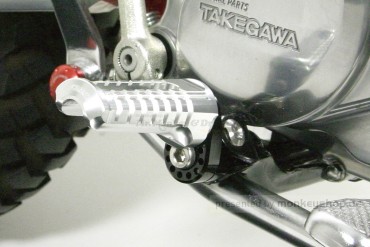Takegawa verstellbare Aluminium Fußrasten schwarz f. Monkey 12V