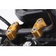 Kitaco obere Lenkerklemmen Set Aluminium CNC gold eloxiert f. MSX + Monkey 125 + Dax 125