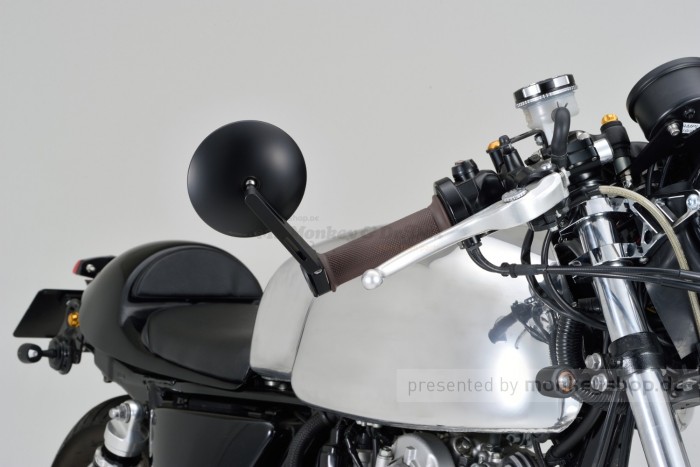 Daytona "D-MIRROR-9" Aluminium ABS Lenkerenden Spiegel Satz schwarz lang