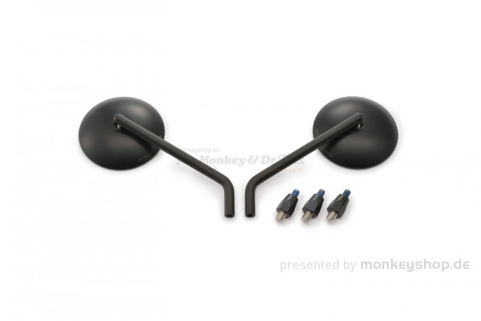 Daytona "D-MIRROR-9" Stahl ABS Seitenspiegel Satz schwarz