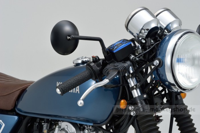 Daytona "D-MIRROR-9" Stahl ABS Seitenspiegel Satz schwarz