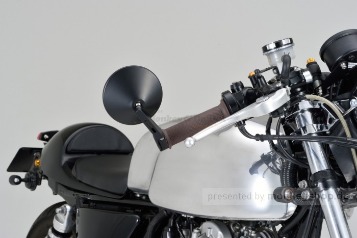 Daytona "D-MIRROR-10" Aluminium ABS Lenkerenden Spiegel Satz schwarz kurz