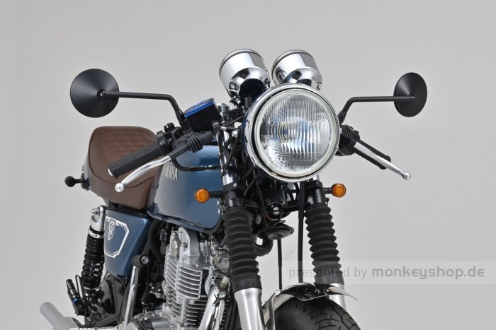 Daytona "D-MIRROR-10" Stahl ABS Seitenspiegel Satz schwarz