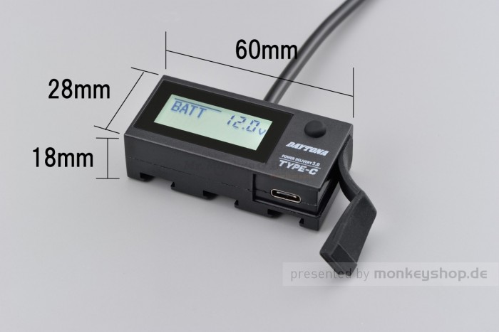 Daytona USB-C PD3.0 Ladegerät & Voltmeter