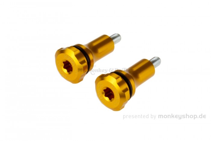 Kitaco Sitzbank Schrauben Befestigung Aluminium CNC gold f. Monkey 125