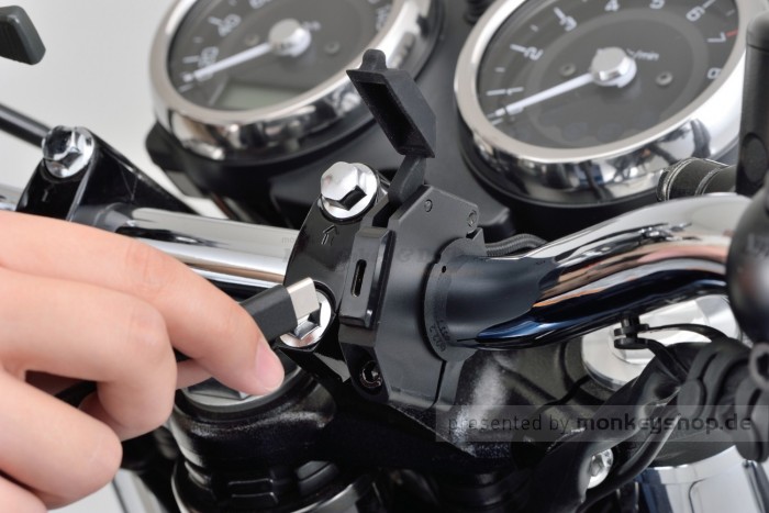 Daytona USB-C PD3.0 Ladegerät Stromversorgung SLIM LINE f. Lenker