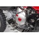 ZETA Aluminium CNC Zündungsdeckel Schrauben Set rot eloxiert f. Super Cub 125 + MSX 125 + Monkey 125 + Dax 125