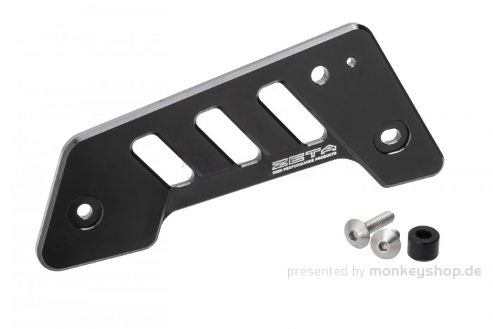 ZETA Kettenschutz Aluminium CNC schwarz eloxiert f. Monkey 125