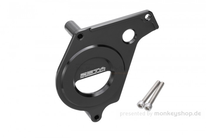 ZETA Ritzelschutz Abdeckung Aluminium CNC schwarz f. Monkey 125