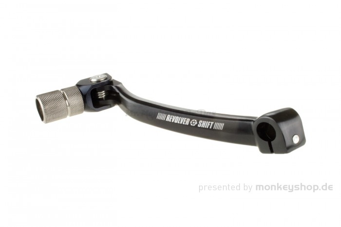 ZETA Revolver Schalthebel Aluminium schwarz f. MSX + Monkey 125