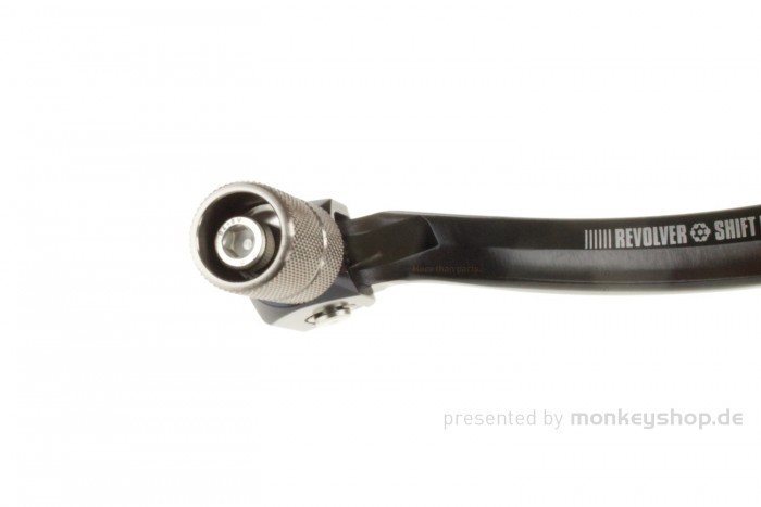 ZETA Revolver Schalthebel Aluminium schwarz f. MSX + Monkey 125