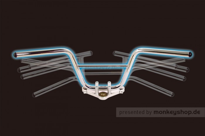 Takegawa Racing Up Lenker Aluminium verchromt