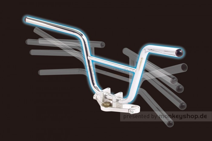 Takegawa Racing Up Lenker Aluminium verchromt