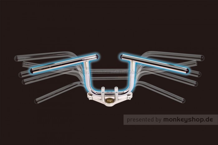 Takegawa Bat Lenker hoch Aluminium verchromt