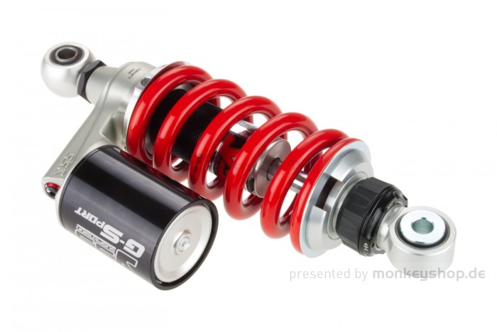 YSS Mono Stoßdämpfer 240 - 250 mm einstellbar silber rot schwarz f. MSX + GROM