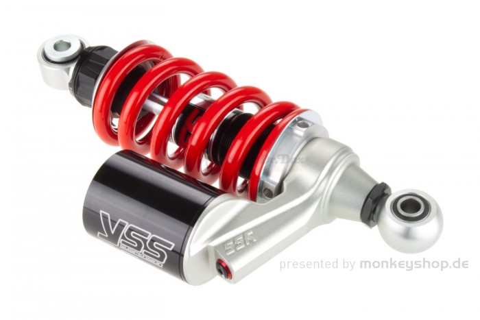 YSS Mono Stoßdämpfer 240 - 250 mm einstellbar silber rot schwarz f. MSX + GROM