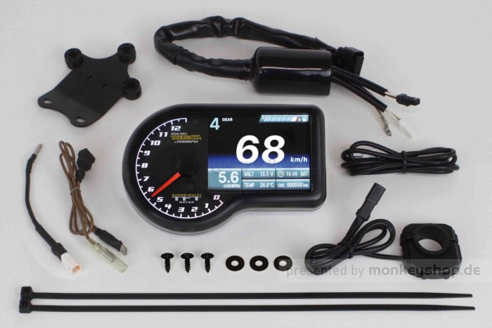 Takegawa Kombi Instrument Tachometer Super Multi TFT Meter f. Monkey 125