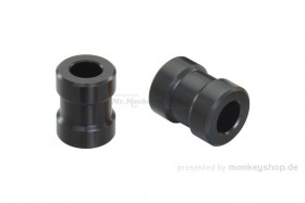 Kitaco Distanz Buchse Spacer Set vorn schwarz Aluminium CNC f. MSX 125 JC61 JC75
