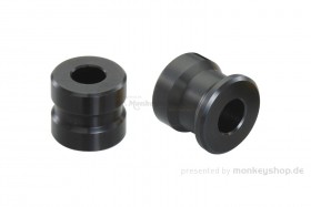 Kitaco Distanz Buchse Spacer Set hinten schwarz Aluminium f. MSX 125 JC61 JC75