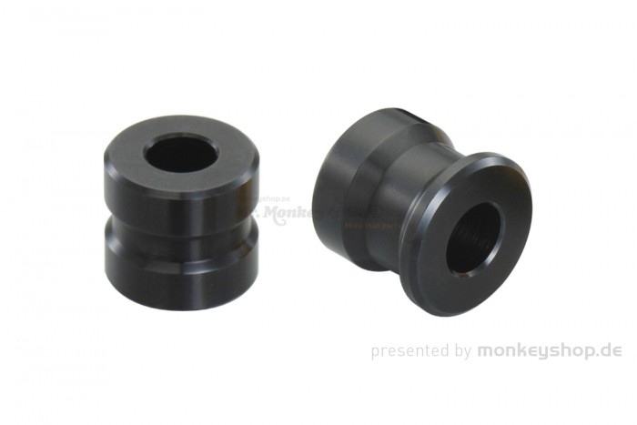 Kitaco Distanz Buchse Spacer Set hinten schwarz Aluminium f. MSX 125 JC61 JC75