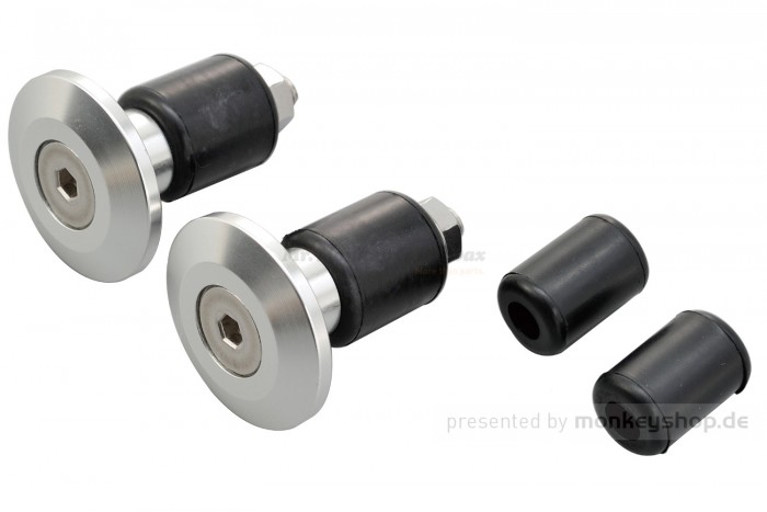 Daytona Lenkerenden Set Aluminium silber eloxiert 14 - 19 mm