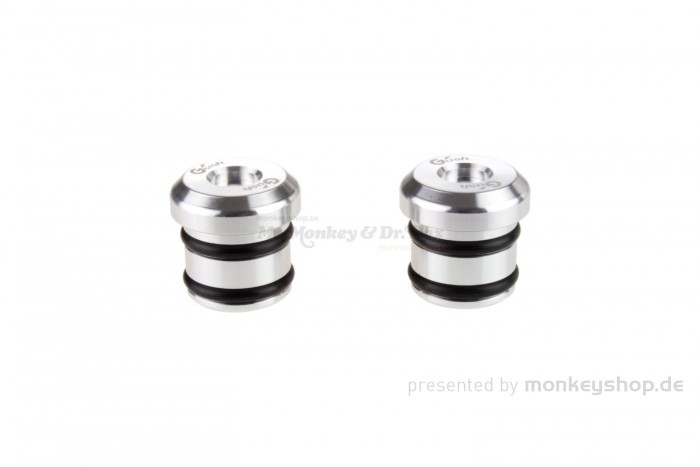 G-Craft Sitzbank Rahmen Kappen Set Aluminium silber eloxiert f. Monkey 125
