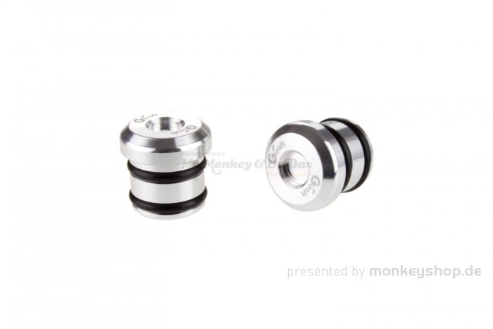 G-Craft Sitzbank Rahmen Kappen Set Aluminium silber eloxiert f. Monkey 125