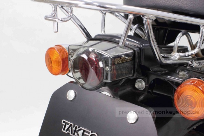 Takegawa Rücklichtglas BLAZE smoke mit schwarzem Einsatz f. Monkey