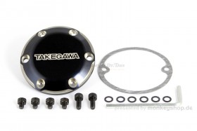 Takegawa Deckel Aluminium CNC schwarz f. Handkupplung Monkey Z50 12V + Gorilla 12V