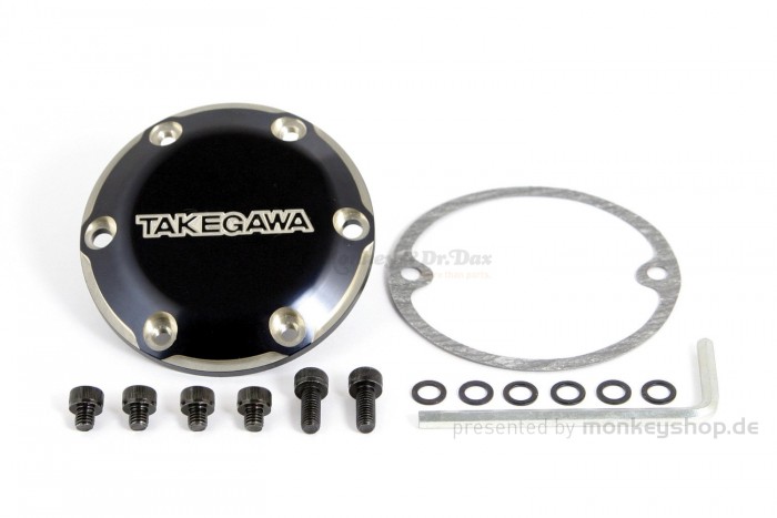 Takegawa Deckel Aluminium CNC schwarz f. Handkupplung Monkey Z50 12V + Gorilla 12V
