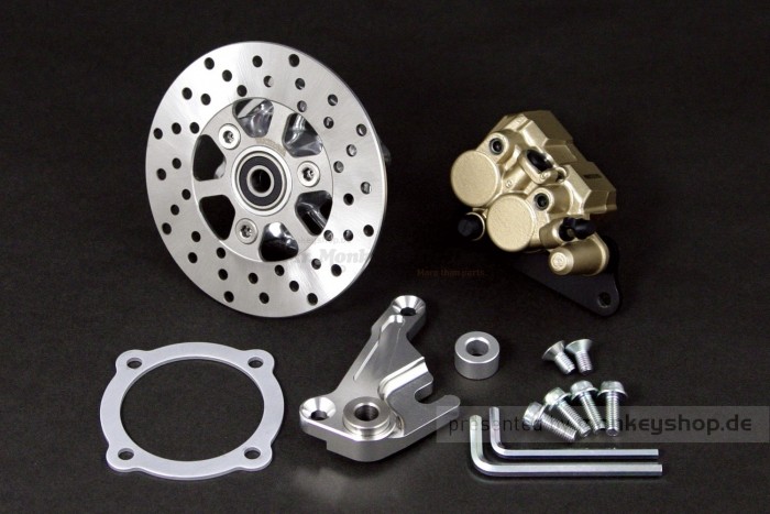 Takegawa Vorderrad Nabe + Scheibenbremsen Kit 8 Zoll