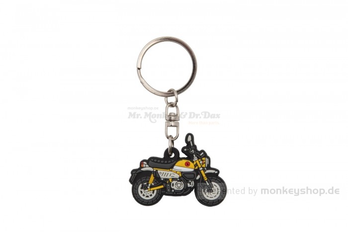 Honda Schlüsselanhänger Monkey 125 JB02 Gummi gelb