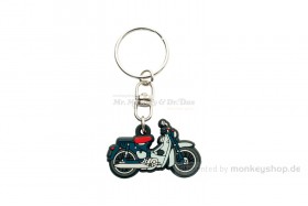 Honda Schlüsselanhänger Super Cub C100 Gummi schwarz grau