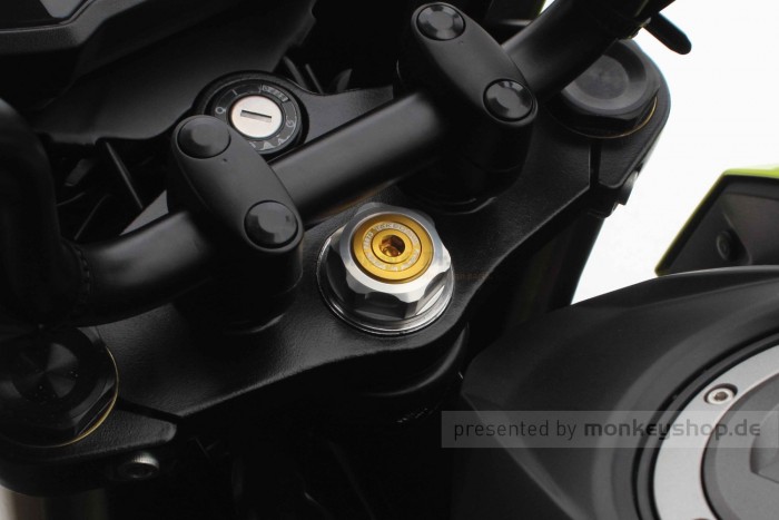 Takegawa Lenkkopf Hutmutter Aluminium gold M24xP1.0 f. MSX + Monkey 125