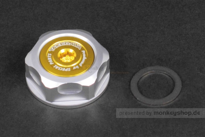 Takegawa Lenkkopf Hutmutter Aluminium gold M24xP1.0 f. MSX + Monkey 125