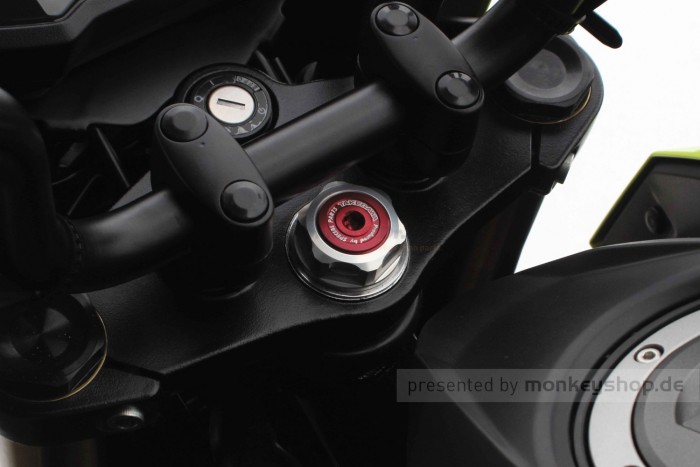 Takegawa Lenkkopf Hutmutter Aluminium rot M24xP1.0 f. MSX + Monkey 125