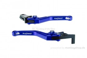 Kupplungs- & Bremshebel Set Aluminium CNC blau f. Monkey 125 + MSX