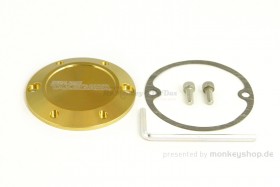Takegawa Deckel Aluminium CNC gold eloxiert f. Handkupplung Monkey Z50 12V + Gorilla 12V