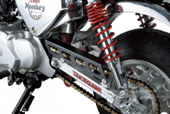 Takegawa Kettenschutz Z-Style Aluminium CNC schwarz f. Monkey 50 + Gorilla