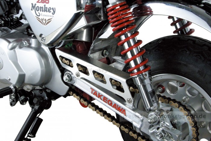 Takegawa Kettenschutz Z-Style Aluminium CNC silber f. Monkey 50 + Gorilla