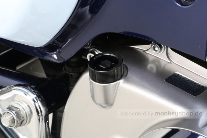 Kitaco Öl Einfüll Deckel M20 x P2.5 Typ 2 Aluminium CNC schwarz eloxiert