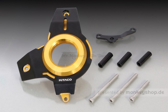 Kitaco Cover Abdeckung Zündung Aluminium schwarz gold f. MSX + Monkey 125