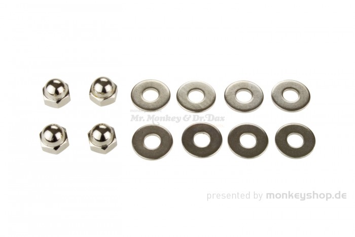 Hutmuttern M10x1,25 + Unterlegscheiben Set Stoßdämpfer